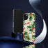 Christmas Holly on a Golden Background - Impact Resistant Phone Case